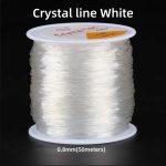 White Crystal Elastic Beading Cord