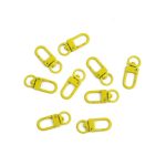 Yellow Metal Keychain Lobster Clasps